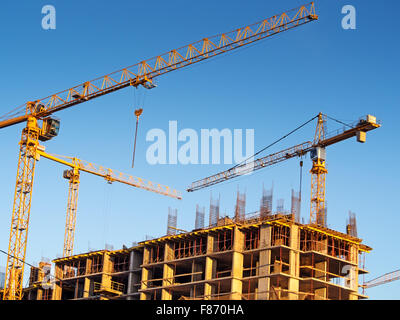 Moscow, Russia - November 28, 2015: Construction site 'Tatianin Park' Stock Photo