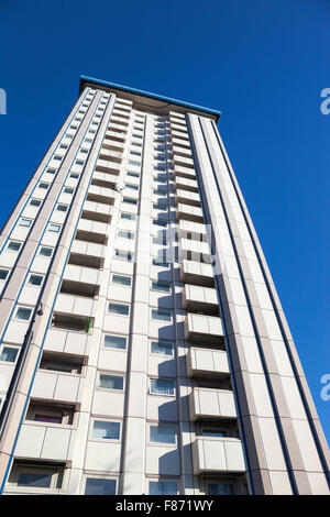 Ampthill Square Estate council tower block in Mornington Crescent, London, UK Stock Photo