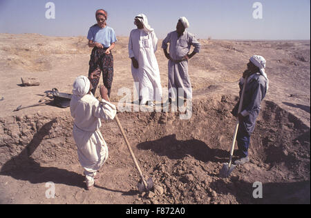 Archaelogical excavations being conducted by the British Museum at the ...