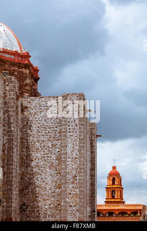San Agustin church tower in San Miguel de Allende, Mexico. Stock Photo