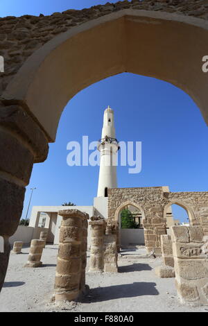 Al Khamis Mosque, the oldest mosque in the Kingdom of  Bahrain Stock Photo