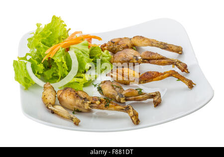 Grilled frog legs - French style Stock Photo