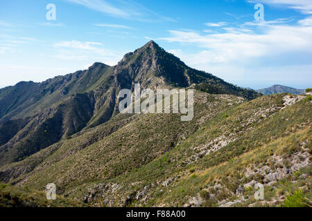 The Sierra De Almijara mountains in the Spanish Sierras De Tejeda National Park Stock Photo