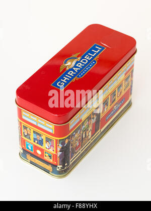 A collectible Powell & Hyde Streets cable car tin for chocolates from ...