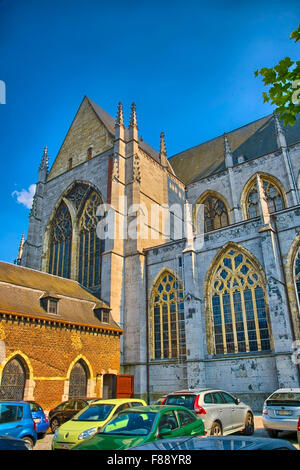 Saint Martin Collegiate church in Liege, Belgium, Benelux, HDR Stock Photo