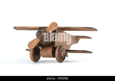 toy wooden plane Stock Photo