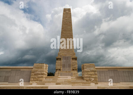 The Helles Memorial on April 18, 2014 at the Gallipoli Peninsula, Turkey. Stock Photo