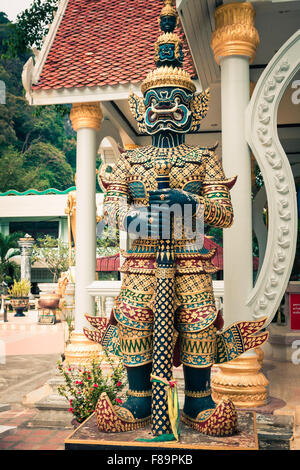 Thai giant statues, giant symbol in Thai temple Stock Photo