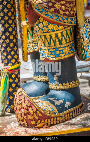 Thai giant statues, giant symbol in Thai temple Stock Photo