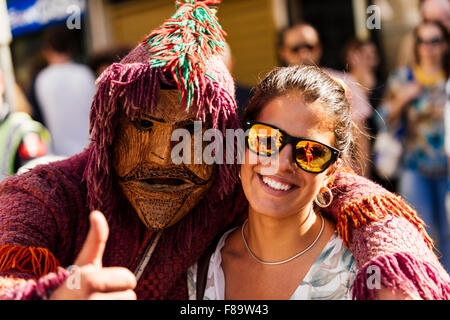 International Festival Iberian Mask, Lisbon, Portugal Stock Photo