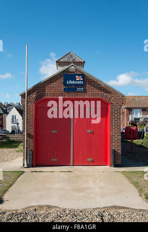 The old RNLI Lifeboat station at Aldeburgh Suffolk England Stock Photo