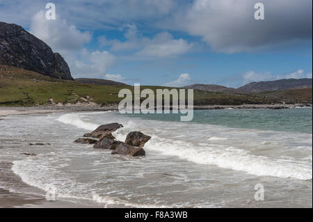 Loch Cravadale on the west coast of Harris Stock Photo