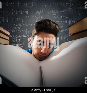 Tired student Stock Photo