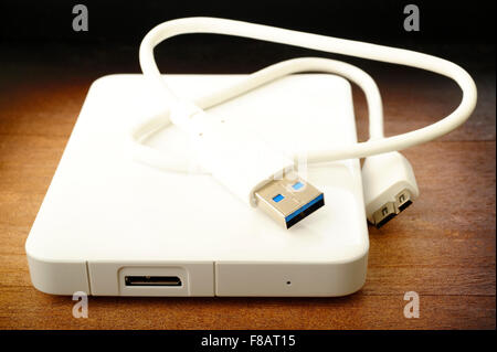External hard drive for backup Stock Photo