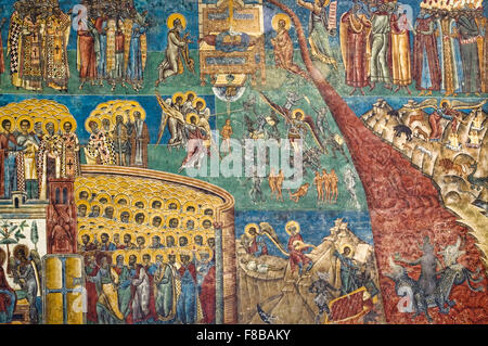 church painting in a Romanian traditional monastery