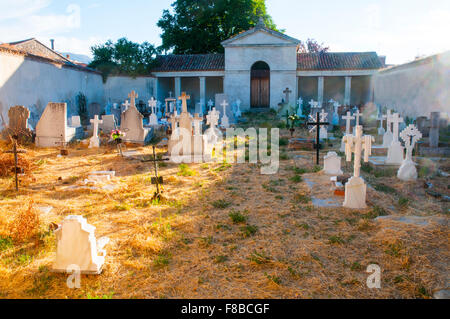 Cemetery. Rascafria, Madrid province, Spain. Stock Photo
