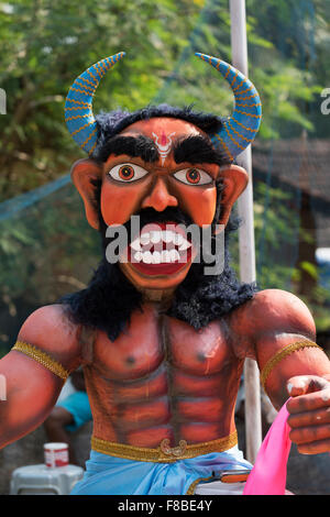 Narakasura effigy Diwali Panjim Goa India Stock Photo