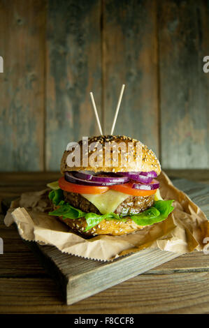 Gourmet burger Stock Photo