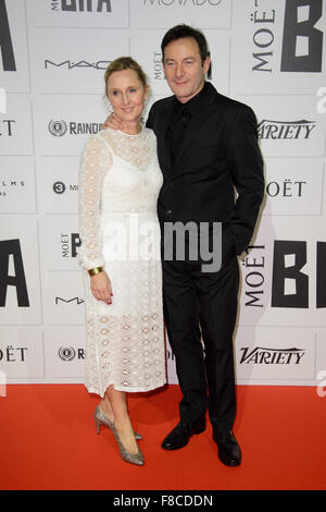 Jason Isaacs and Emma Hewitt at the British Independent Film Awards 2015 in London Stock Photo