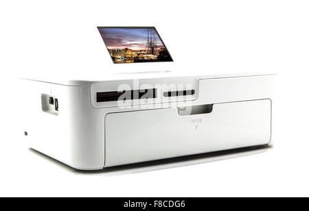 All in One photo printer on a white background Stock Photo