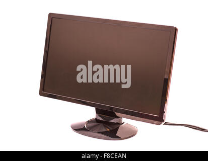 Computer monitor isolated on white Stock Photo