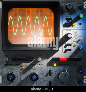 oscilloscope in an elctronic testing lab Stock Photo