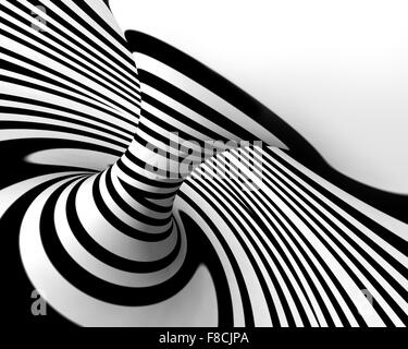 Abstract spiral circle black and white Stock Photo - Alamy