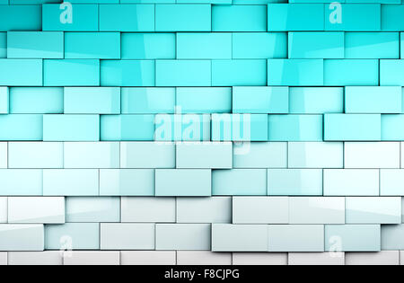 Abstract image of cubes background in blue toned Stock Photo