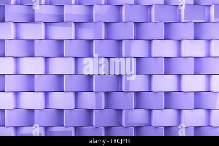 Abstract image of cubes background in purple toned Stock Photo