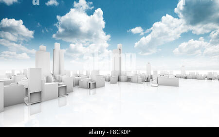 City building.Outdoor ecological construction Stock Photo