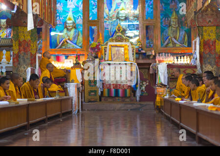 Monk school in Kathmandu Stock Photo