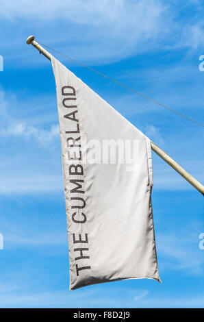 Flag outside The Cumberland Stock Photo