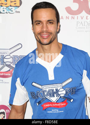 Adrian Gonzalez's Bat 4 Hope Celebrity Softball Game at Dodger Stadium  Featuring: Matt Cedeño Where: Los Angeles, California, United States When: 07 Nov 2015 Stock Photo