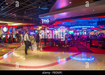 The Interior of Linq hotel and casino in Las Vegas. Stock Photo
