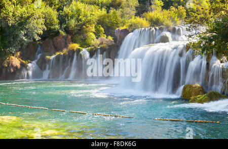 Krka waterfalls, Krka National Park, Croatia, Europe Stock Photo