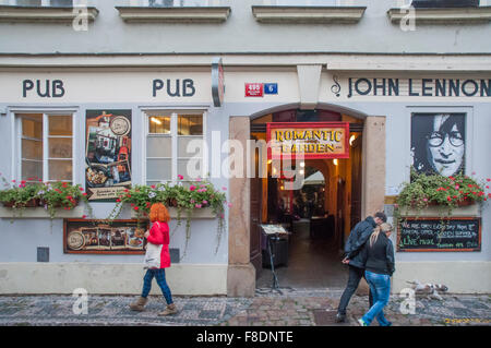 John Lennon Bar in Prague, Czech Republic Stock Photo