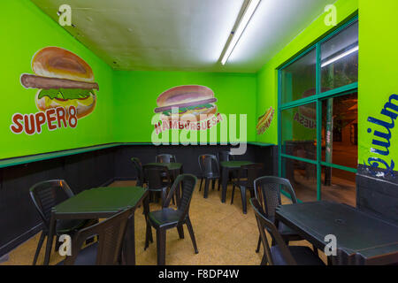 Vintage colored Fast food in Buenos Aires Stock Photo