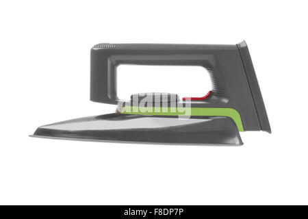 Electric Iron on White Background Stock Photo