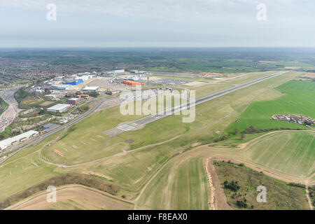 An aerial view of London Luton Airport. Bedfordshire, UK Stock Photo