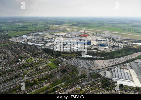 An aerial view of London Luton Airport. Bedfordshire, UK Stock Photo