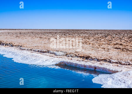 Chott el Djerid, salt lake in Tunisia Stock Photo