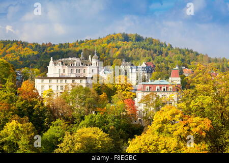 Karlovy Vary Spa, Bohemia, Czech Republic, Europe Stock Photo