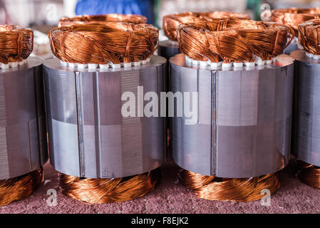 electric motor coppers Stock Photo