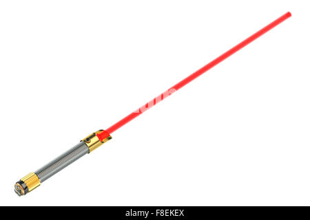 Light saber isolated on white background Stock Photo