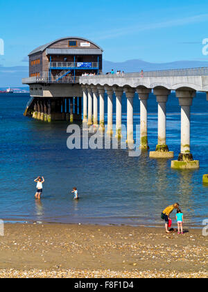 Bembridge RNLI Lifeboat Station on the east coast of the Isle of Wight England UK opened in 2010 and serving shipping in Solent Stock Photo