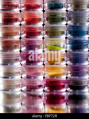 Make-up, colourful eyeshadow pigments Stock Photo