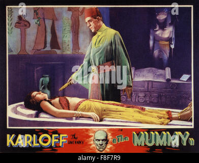 THE MUMMY 1932 Universal Pictures film with Boris Karloff and Zita Johann Stock Photo