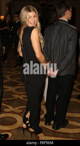 Celebrities attend the WildAid Los Angeles fundraiser 'An Evening in Africa' at Montage Beverly Hills - Arrivals  Featuring: Fergie Where: Los Angeles, California, United States When: 07 Nov 2015 Stock Photo