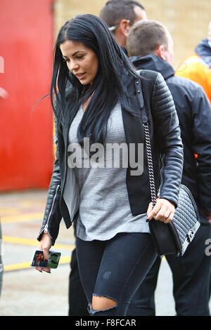 Jesse Lingard's girlfriend Emma Hyde arrives at Old Trafford ahead of Manchester United's game against West Brom  Featuring: Emma Hyde Where: Manchester, United Kingdom When: 07 Nov 2015 Stock Photo