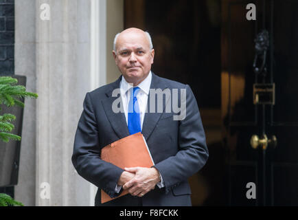 Iain Duncan Smith,work and pensions secretary,in Downing street for a cabinet meeting Stock Photo